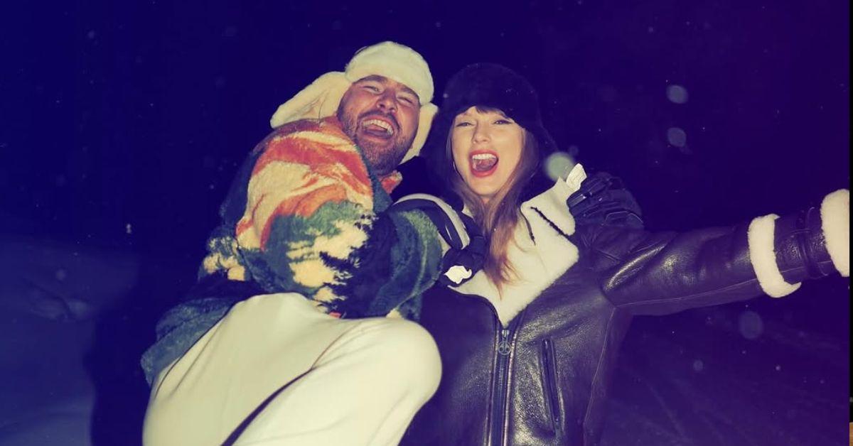 Photo of Travis Kelce and Taylor Swift