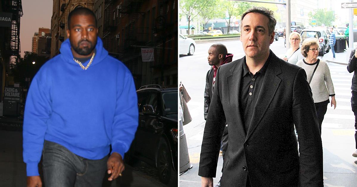 Kanye West and Michael Cohen get coffee in NYC