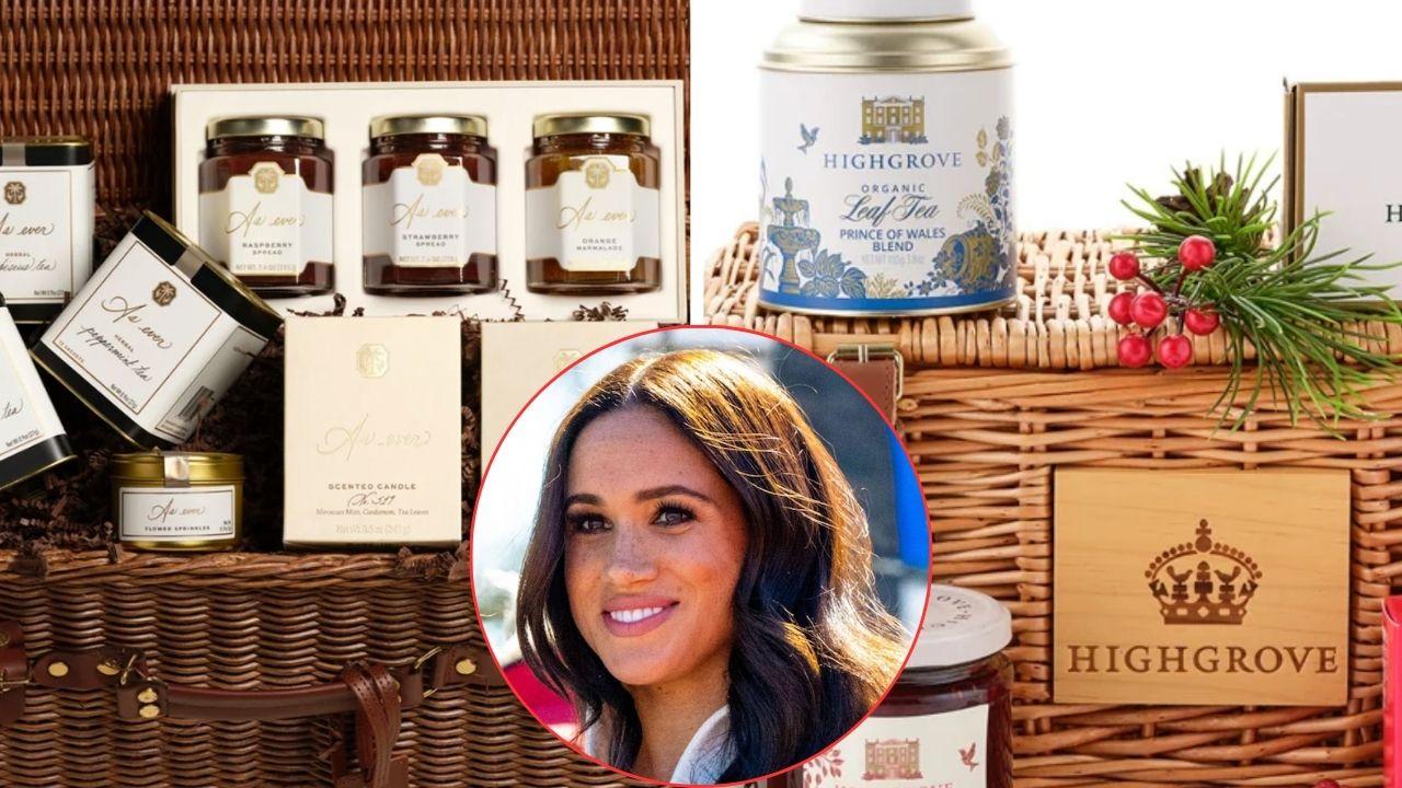 Photo of holiday baskets, Meghan Markle