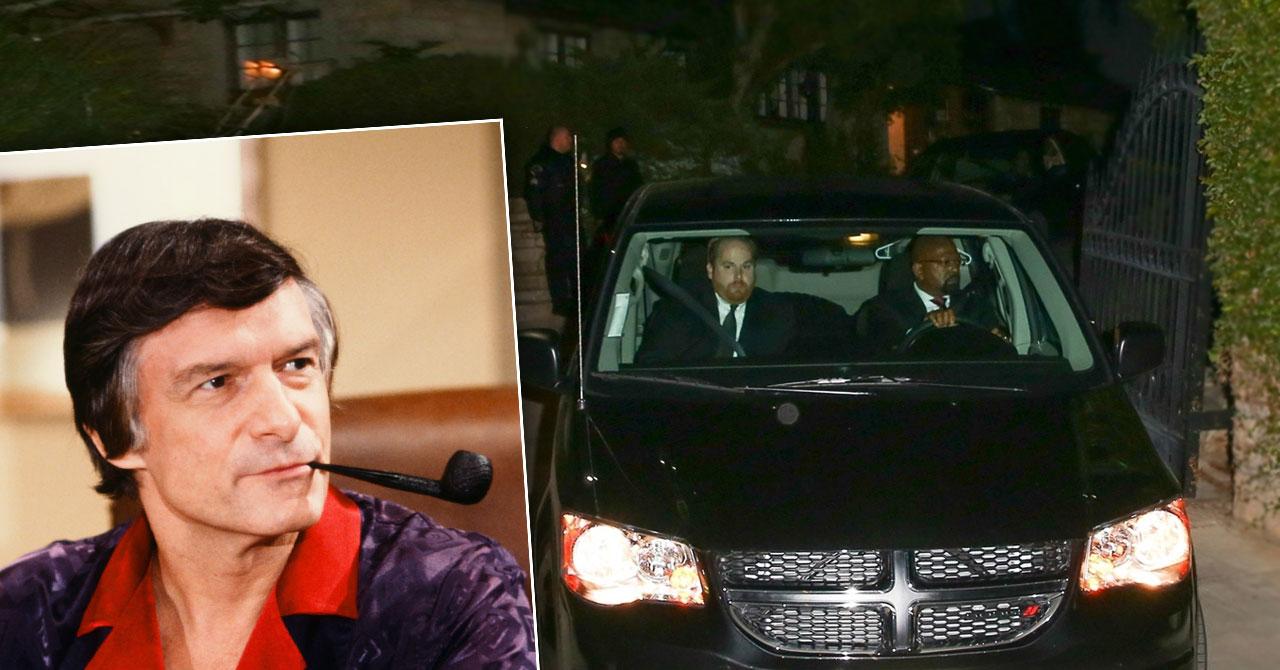 Hugh Hefner Driven Off Playboy Mansion In Hearse After Death