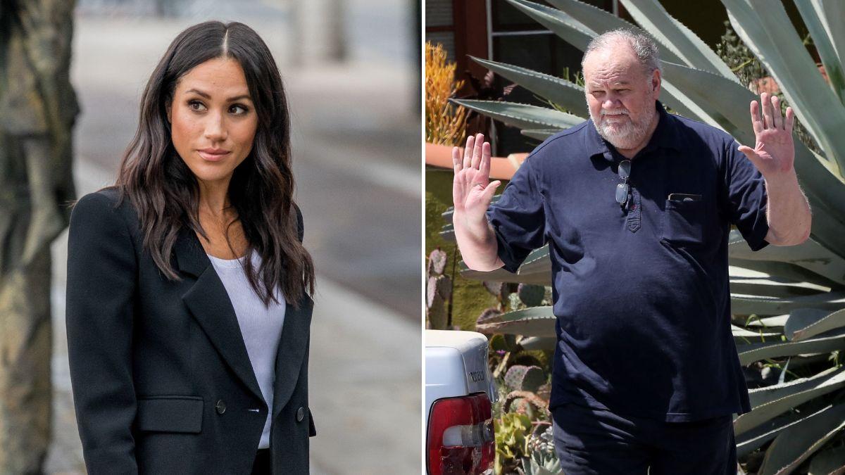 Split photos of Meghan and Thomas Markle