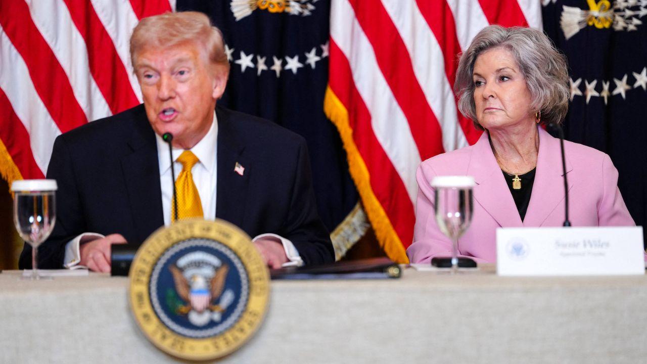 Photo of Susie Wiles, Donald Trump