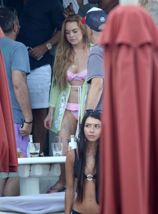 Lindsay Lohan Bikini Photos -- ‘Mean Girls’ Star Shows Off In Two-Piece In Mykonos, Greece