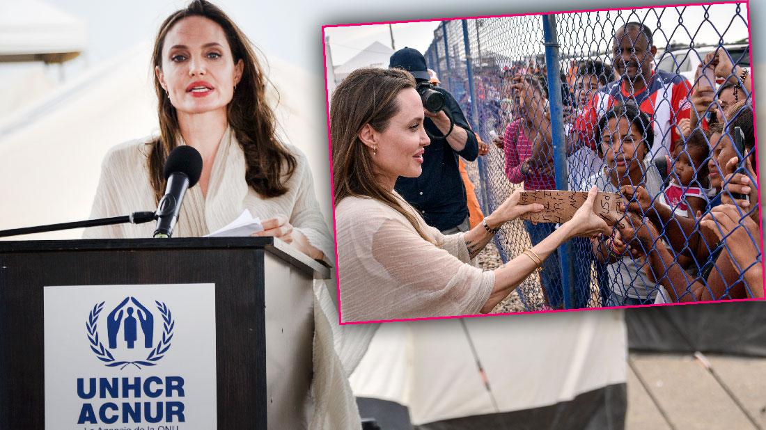 Angelina Jolie Visits Refugee Camp