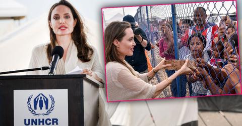 Angelina Jolie Visits Refugee Camp