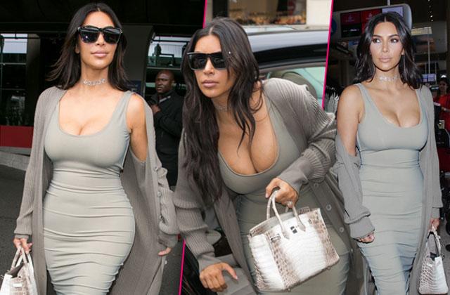 //kim kardashian baby weight loss boobs dress pp