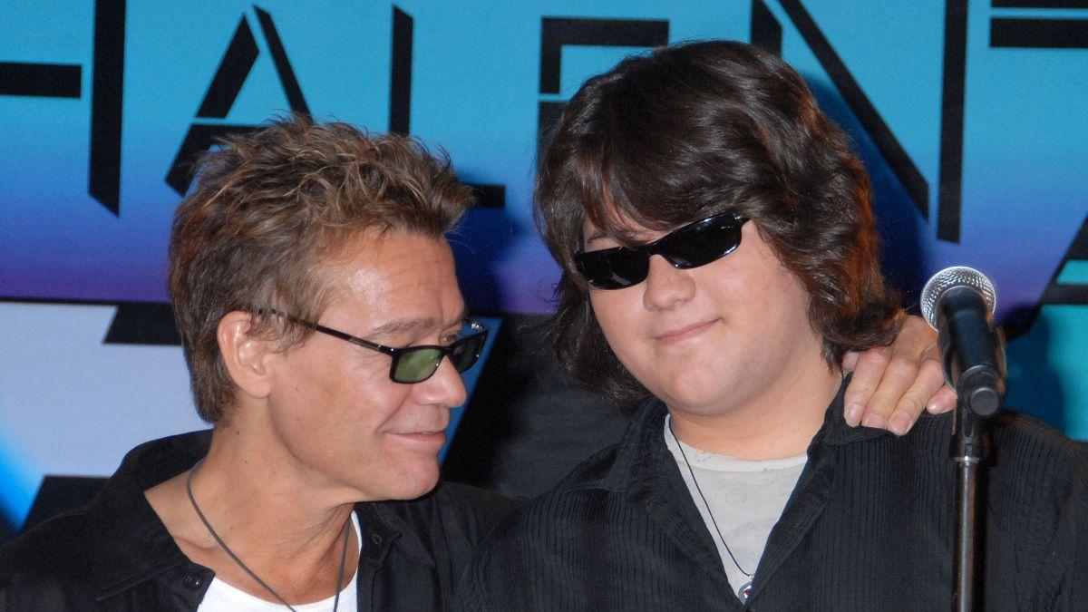 Photo of Eddie Van Halen, Wolfgang Van Halen