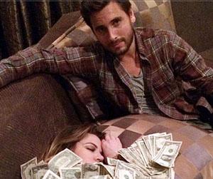//scott disick khloe kardashian money