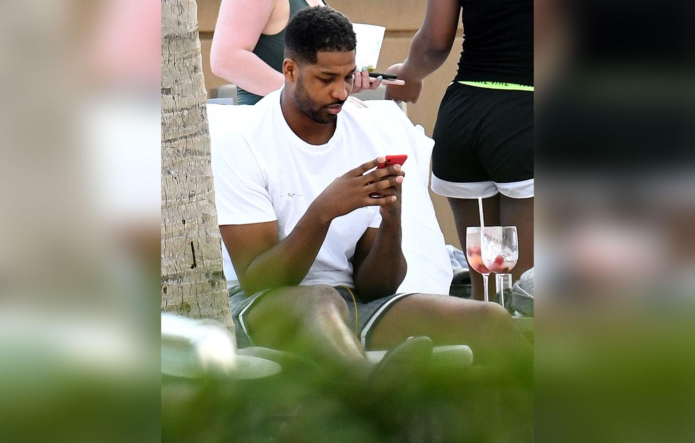 Tristan Thompson Pool Party Khloe Kardashian Cheating Scandal