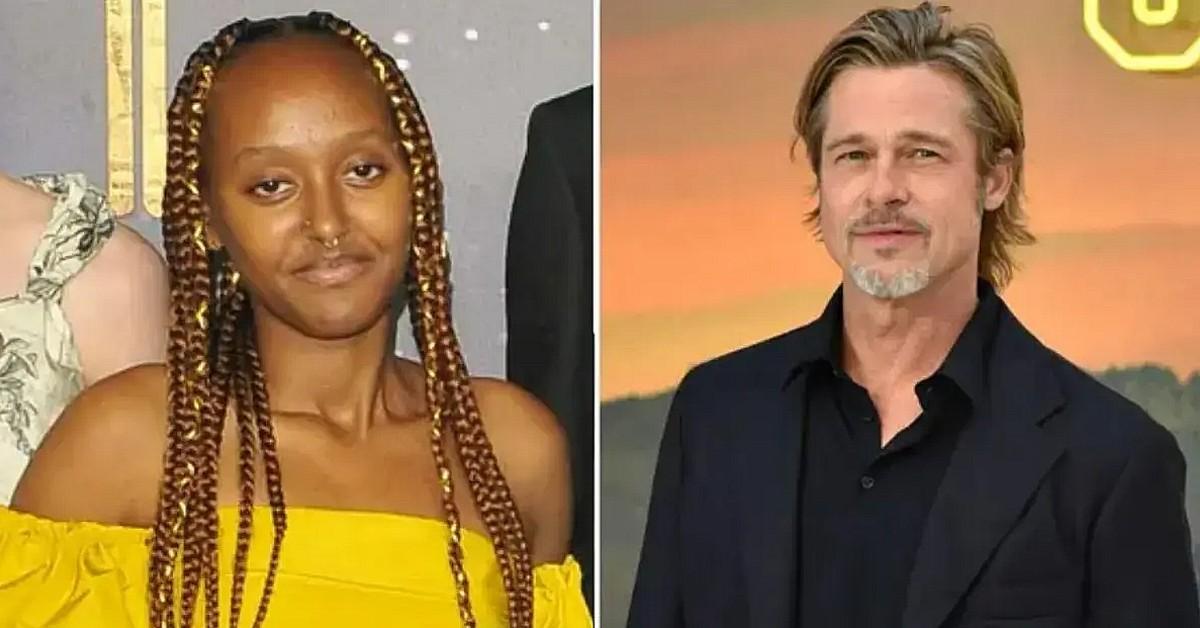 Photo of Zahara and Brad Pitt