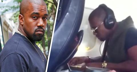 //kanye west being weird airplane