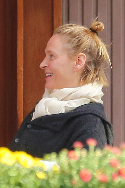 Uma Thurman No Makeup Lunch Date