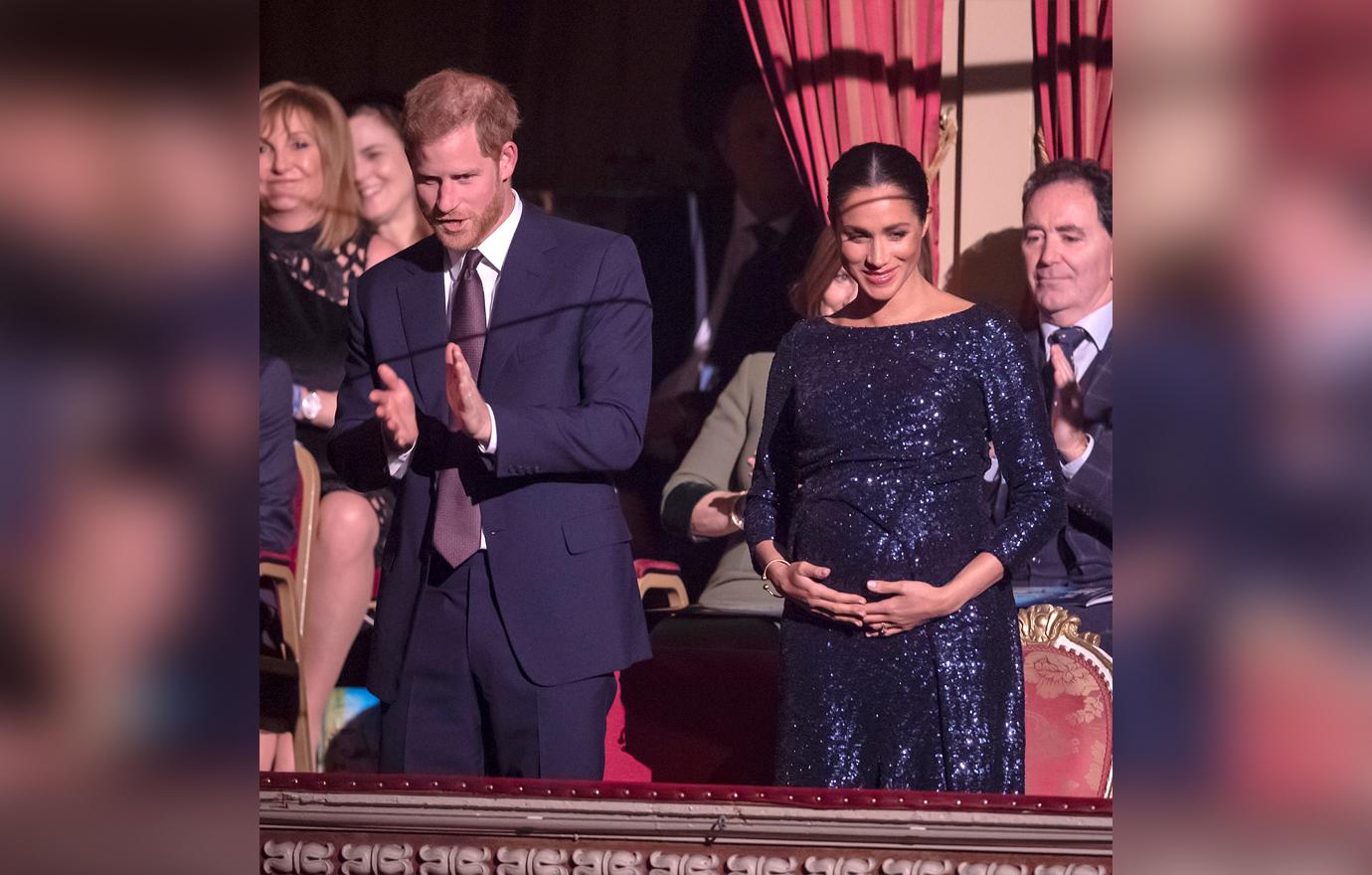 Pregnant Meghan Markle Sparkles Before Special Charity Performance Of Cirque Du Soleil