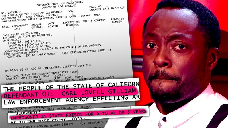 //will i am black eyes peas brother carl gilliam convicted felon spent  years prison spousal battery  pp