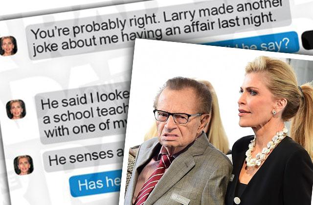 larry king shawn king cheating facebook messages divorce lawyers