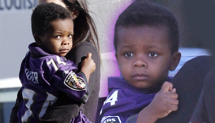 Sandra Bullock's Son Louis Sports Jersey of Michael Oher - E! Online