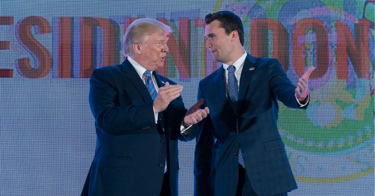Photo of Donald Trump and Charlie Kirk