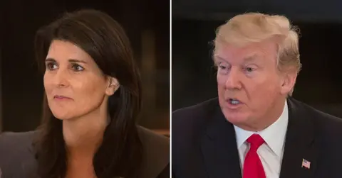 nikki haley trump comments on alexei navalny moments after rival calls him silence putin weak in knees