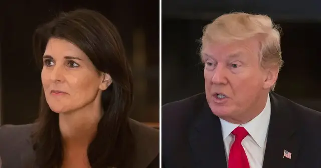 nikki haley trump comments on alexei navalny moments after rival calls him silence putin weak in knees