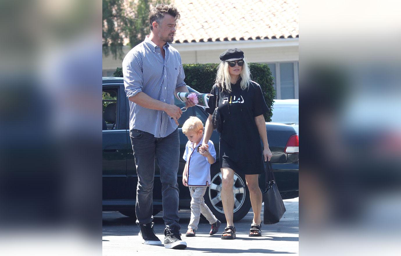 fergie divorce josh duhamel split son axl church pics