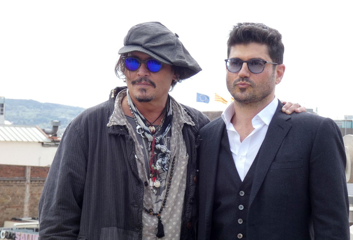 johnny depp at the minamata photographer press conference in spain