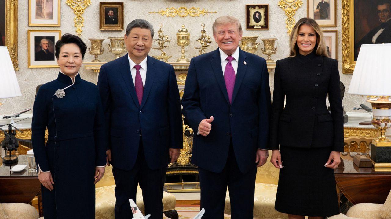image of Donald Trump gushed about his relationship with Xi Jinping.