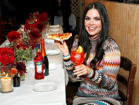 katie lee national pizza month aperol spritz