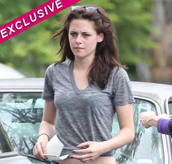 Kristen Stewart Staying With Producer Pal, 'Crying Non-Stop, Not Showering'