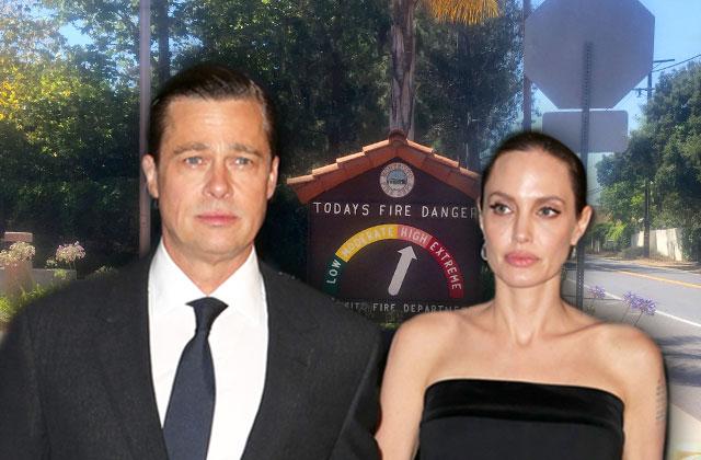 brad pitt Angelina Jolie beach house fire