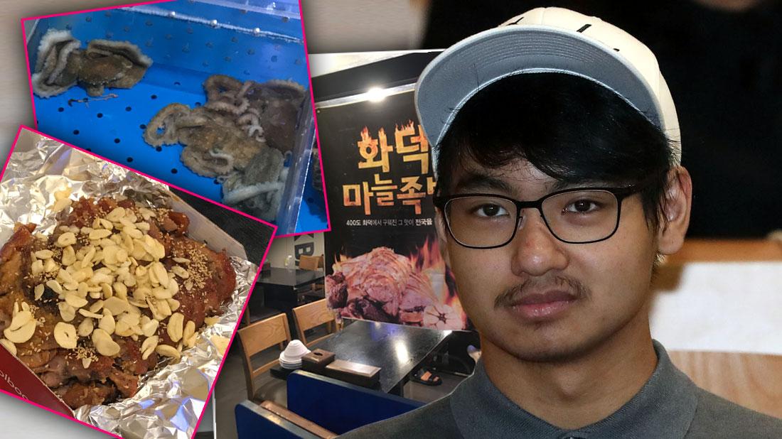 Chicken Anus, Live Octopus, Pigs Feet Inside Maddox Jloie Pitt Meals at South Korea College