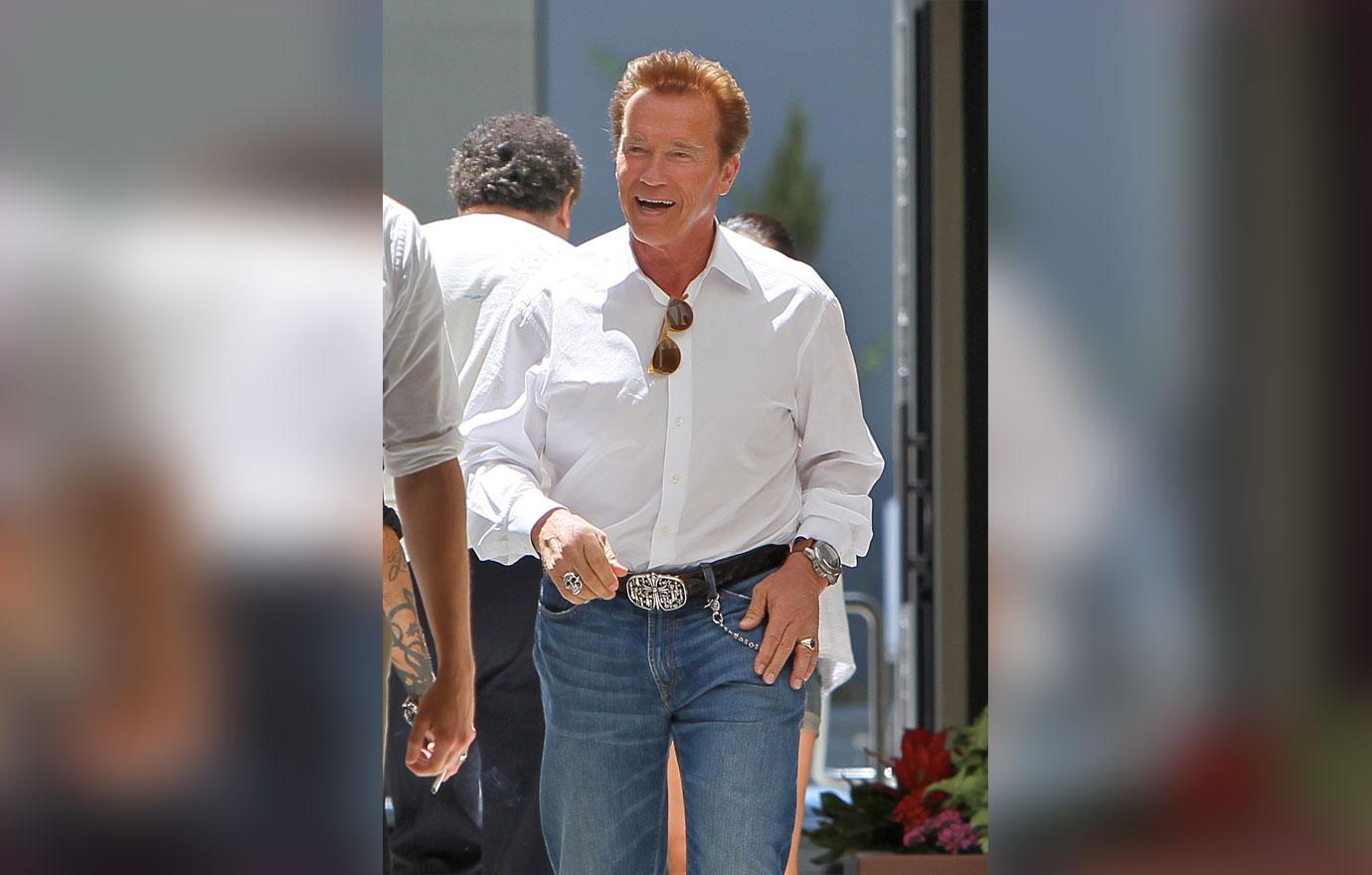 arnold schwarzenegger pals urge him to hire driver after latest car accident