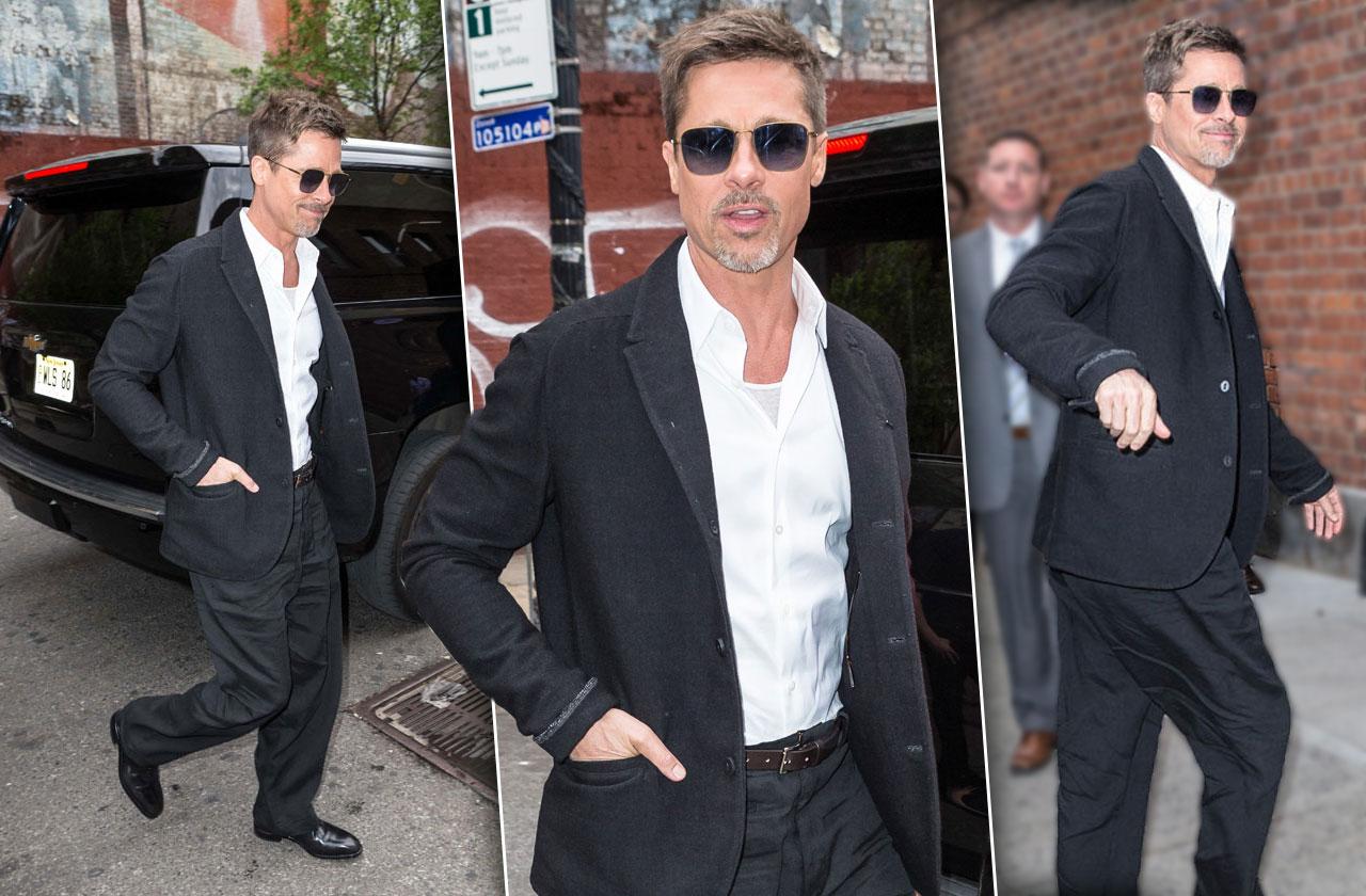 Brad Pitt Divorce Skinny Suit