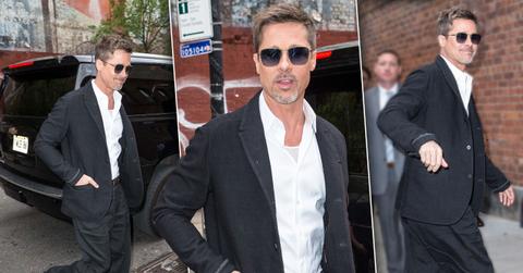 Brad Pitt Divorce Skinny Suit