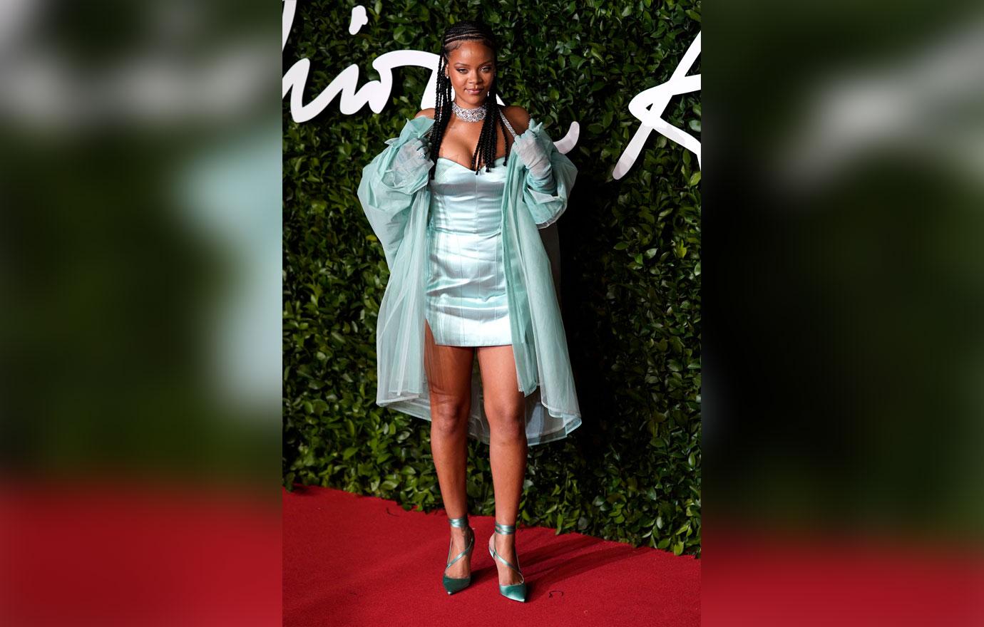 Pregnant? Rihanna Has Suspicious Belly Bump In Tiny Mini Dress