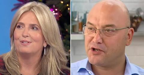 Split photo of Penny Lancaster, Greg Wallace