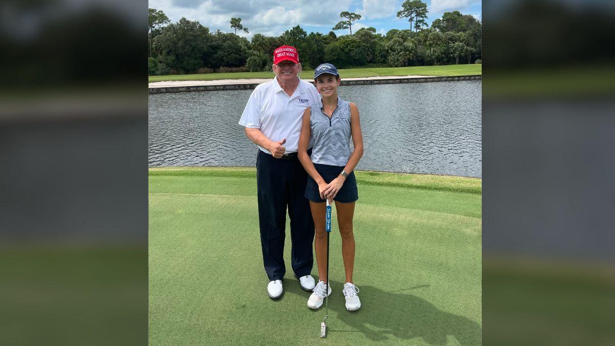 Photo of Donald and Kai Trump