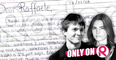 //amanda knox letter raffaele sollecito wide