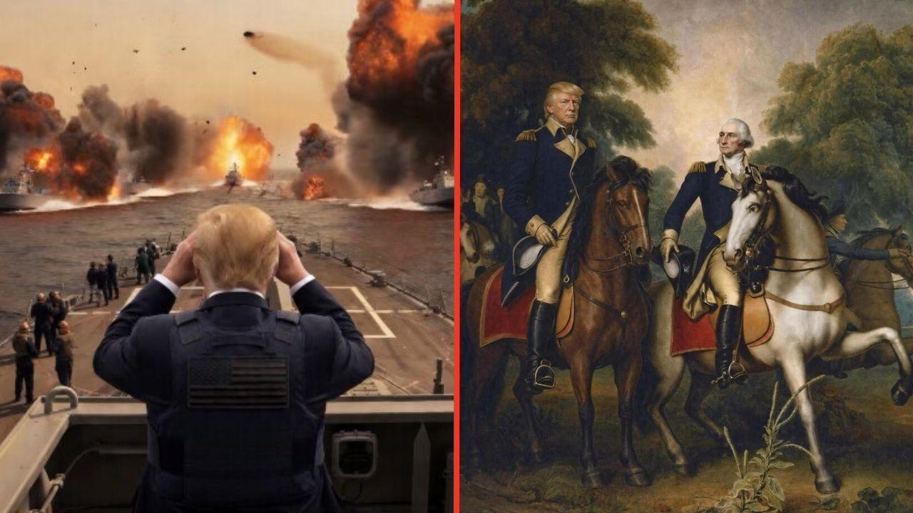 AI photos of Donald Trump