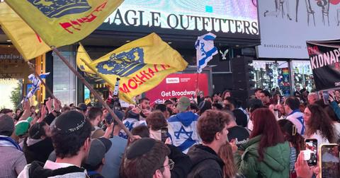 hamas protest new york city mega