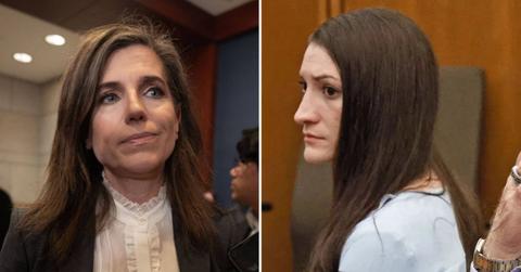 A photo of Nancy Mace alongside a photo of Lindsay Clancy.
