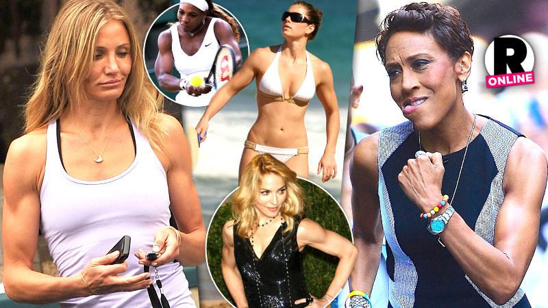 //suns out guns out female celebs show off their muscular arms bodies pp sl