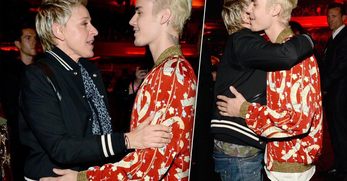 Ellen DeGeneres Is Smother Mother For Justin Bieber