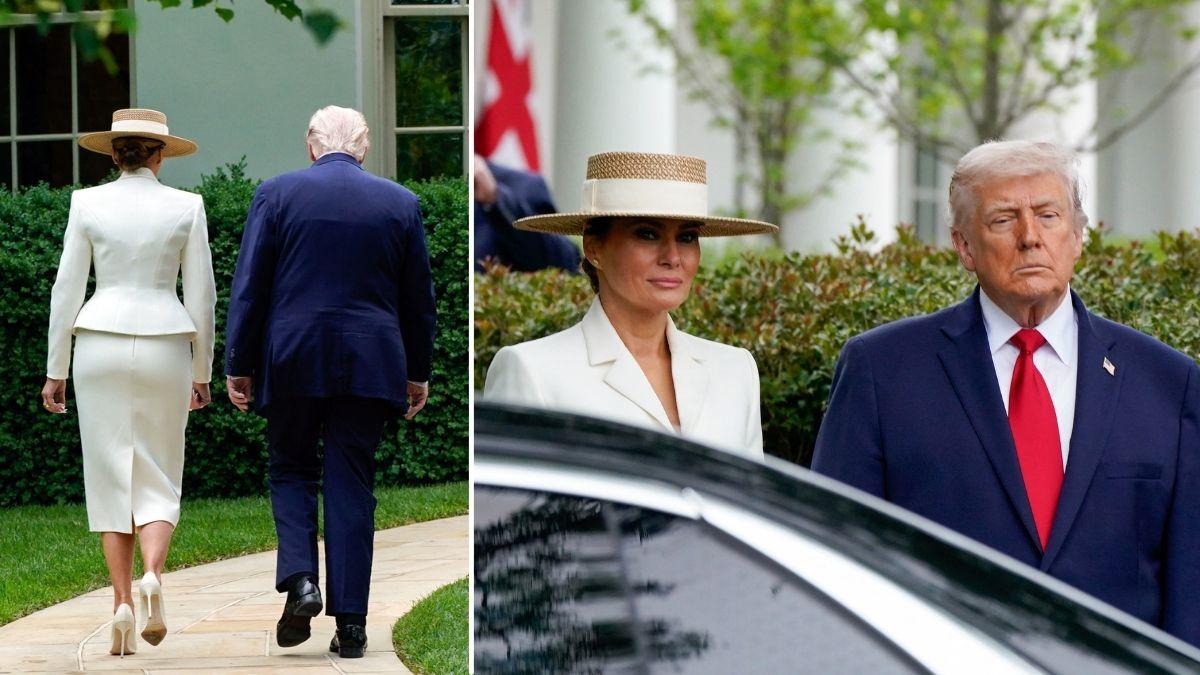 split image of Donald and Melania Trump / Donald and Melania Trump