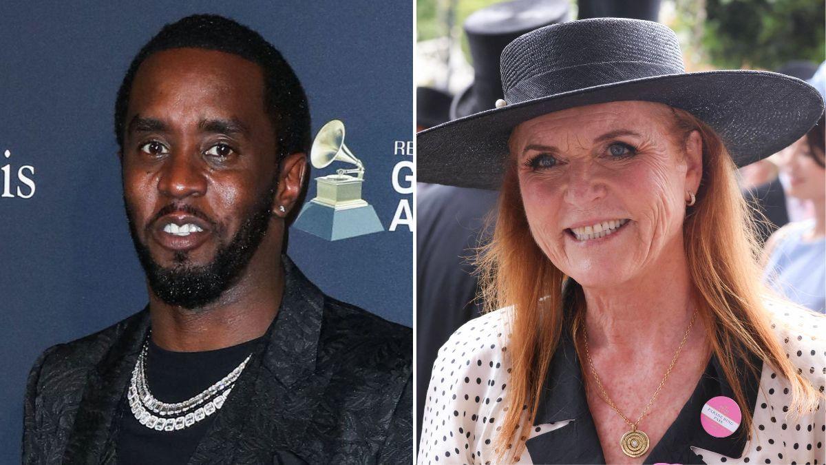 split image of P Diddy and Sarah Ferguson