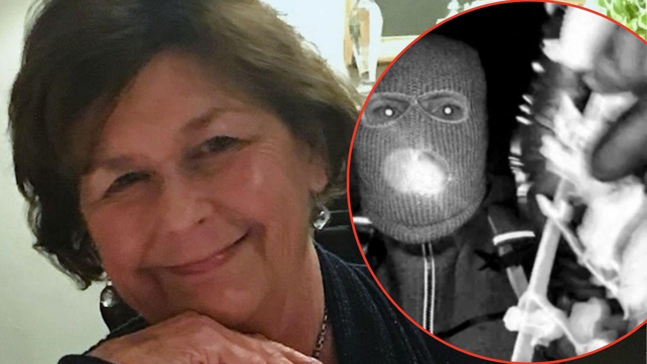 picture of Nancy Guthrie and doorbell footage of alleged kidnapper