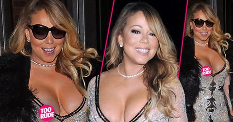 //mariah carey wardrobe malfunction nip slip dress pp