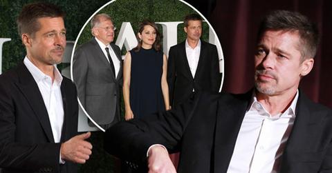 brad pitt red carpet allied premiere angelina jolie divorce