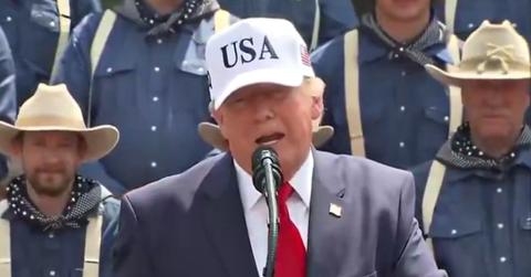 Donald Trump sparked fresh fears for his mental health during a speech.