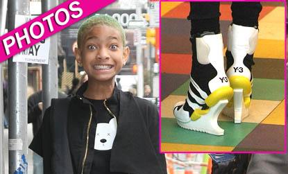 //willow smith heels green hair inf