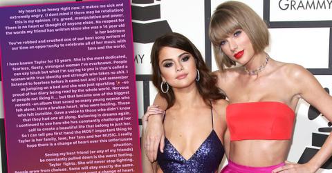Selena Gomez Defends Taylor Swift In Scooter Braun Feud